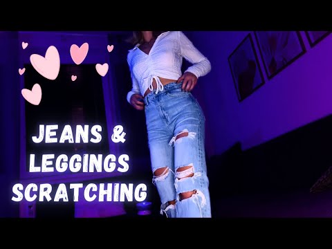 4K ASMR | Jeans & Leggings Scratching