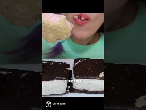 Ice Cream Sandwiches & 🍪  #shorts #asmr  아이스크림 샌드위치와 초코칩 쿠키