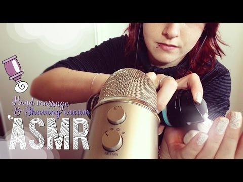 ASMR Français ~ Hand massage & Shaving cream