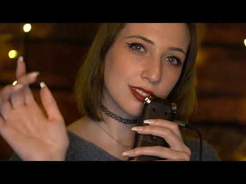 ASMR Soft Whispered Hypnosis For Deep Sleep,  Hand Movements, Humming, Tongue Clicking