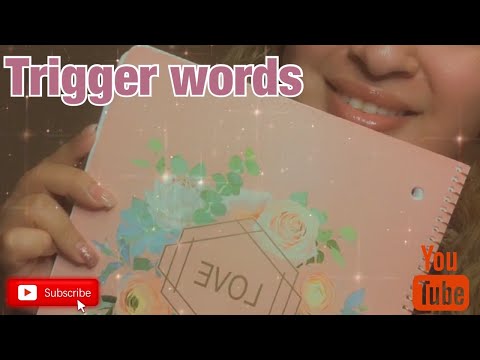 ASMR| Trigger words & mouth sounds| Relaxation and Sleep (up close)