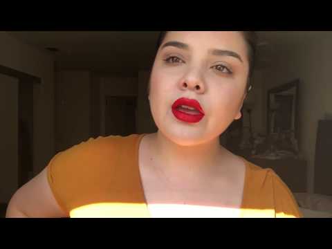 ASMR**LIPSTICK APPLICATION AND MOUTH SOUNDS