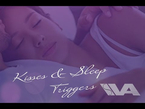 ASMR Kisses & Cuddles Falling Asleep With You Girlfriend Roleplay (Real Breathing) (Sleep Triggers)