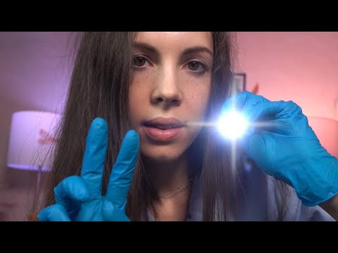 ASMR The MOST Detailed Cranial Nerve Exam ( Ear, Eye, Smell, Touch Exam)