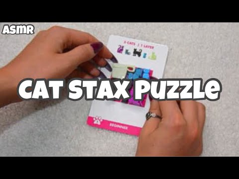Cat Stax Puzzle ASMR (Whispering)
