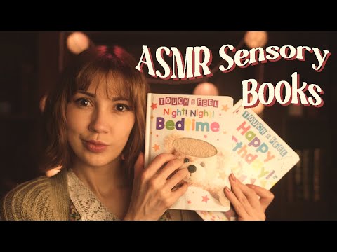 ASMR Sensory Books 📚✨ [Whispers, Echo/Delay, Tapping, Tracing, and More]