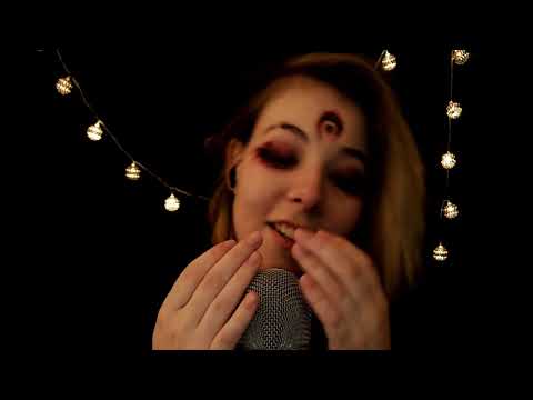 ASMR | intense inaudible / unintelligible cupped close up whispering - breathy, bassy, tingly
