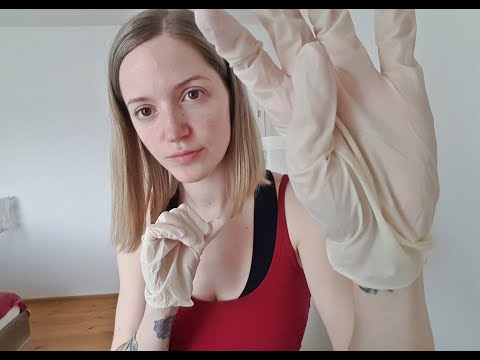 ASMR - latex gloves, hand sounds, tongue clicking, no talking, personal attention