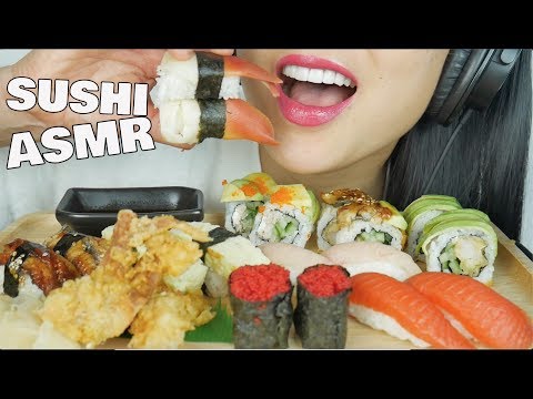 ASMR SUSHI NIGIRI (EATING SOUNDS) NOT TALKING | SAS-ASMR