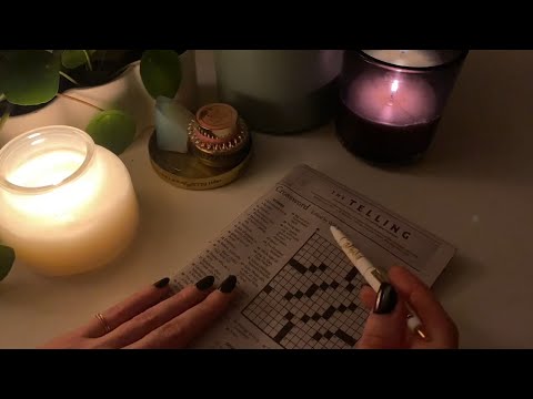 ASMR Solving a Crossword Puzzle (Soft Spoken)