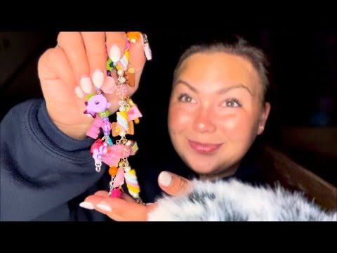 ASMR| Nostalgic JEWELRY HAUL💖💞💗 (jewelry sounds, beads, tapping, whispering) *SMALL BUSINESS*