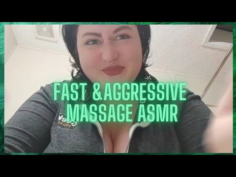 ASMR Fast and Aggressive Massage 💤🖤💤 Neck, Face, Arm and Head Massage ASMR for Sleep