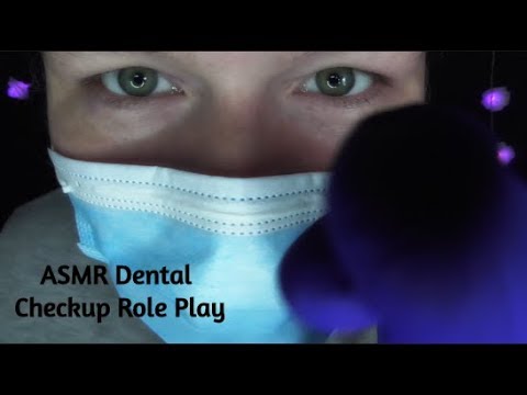 ASMR |  Dental Checkup Role Play Soft Spoken, Teeth Brushing, Plaque Scraper, Mirror. HD