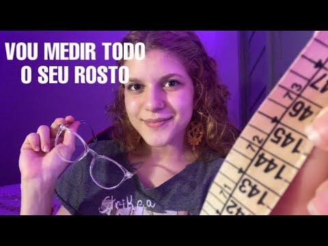 OCULISTA MEDINDO O SEU ROSTO || ASMR ROLEPLAY || MEASURING YOUR FACE
