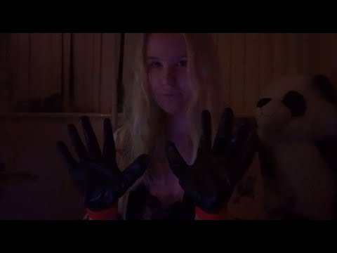 ASMR Leather Gloves Sounds (Minimal Whispering)