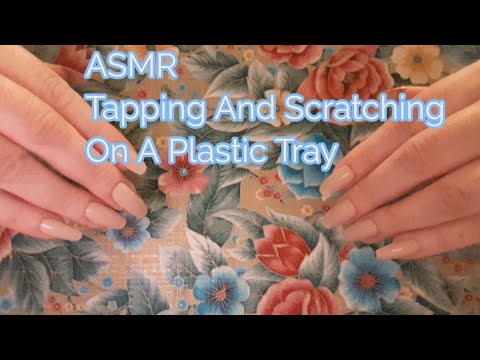 ASMR Tapping And Scratching On A Plastic Tray (lo-fi)