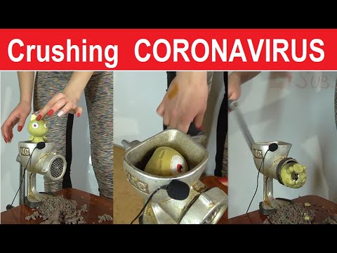 🔞 ASMR CORONAVIRUS 2020 - Crushing Crunchy & Soft Things by Meat Grinder! ASMR
