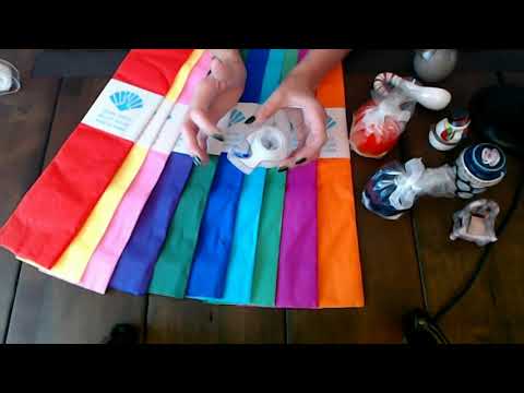 ASMR | Wrapping Small Items in Crepe Paper (Whisper)