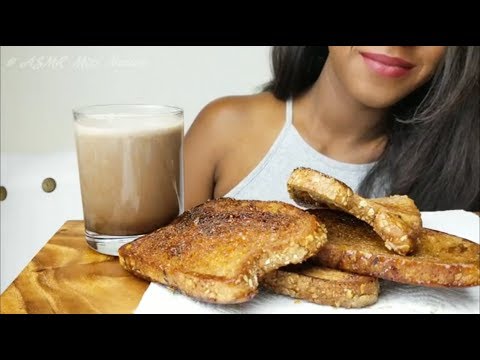 ASMR Eating: Crunchy Homemade Sweet Toast + Recipe / No Talking