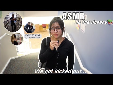 asmr at the public library 🤓( GONE WRONG )