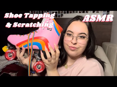Fast & Aggressive Shoe Tapping & Scratching Fabric Textures ASMR Whispering