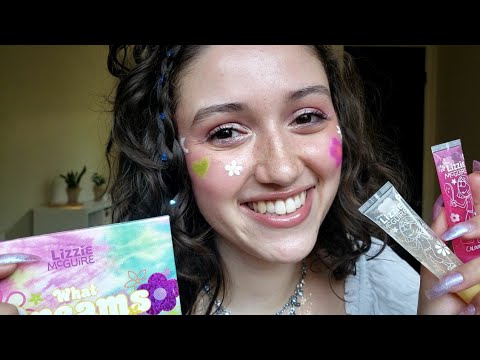 ASMR 🌼 Lizzie McGuire x Colourpop Collection (Try On Haul, Tapping, Brushing)