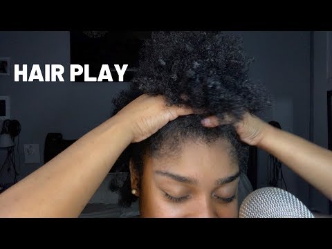 ASMR- Hair Play + SCRATCHING SCALP WITH COMB 💆🏽‍♀️