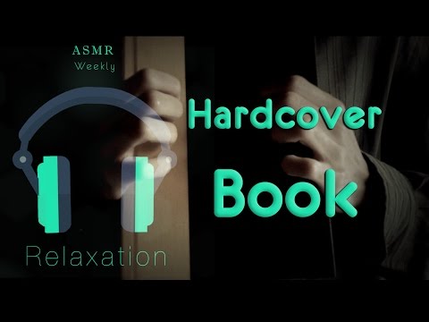 ASMR - HardCover Book tapping & scratching + Crinkle sounds (No Talking)