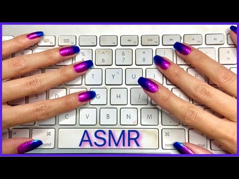 ASMR *Intense* Keyboard Tapping 💅 & Light Gum Chewing 🍬 (500% Crisp Sound!)