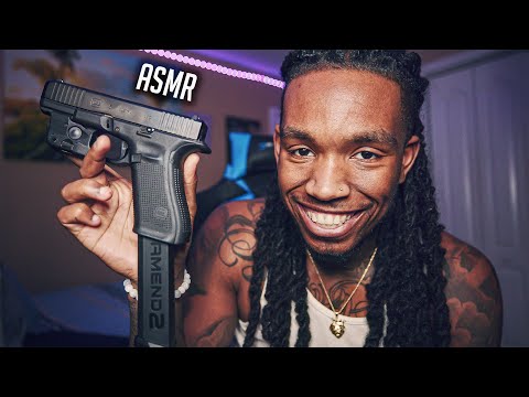 ASMR | **INSANE GUN SOUNDS** For SLEEP And Relaxation Whispers , Tapping . Soothing Triggers Etc..