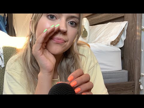 ASMR- INAUDIBLE WHISPERING AND TAPPING VIDEO!! SUPER TINGLY