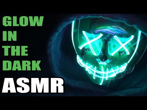 GLOW IN THE DARK ASMR (Fast Tapping, Mixing Sounds, Visual Triggers)