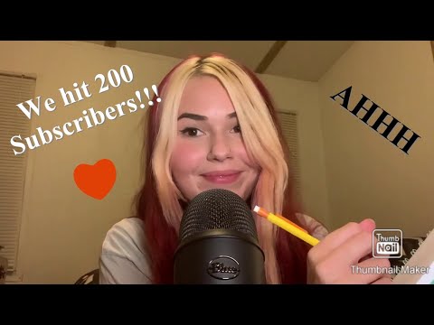 ASMR - random triggers❤️ (we hit 200 subscribers!!)