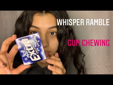ASMR LONG CLOSE UP WHISPERING WITH GUM 😴😽