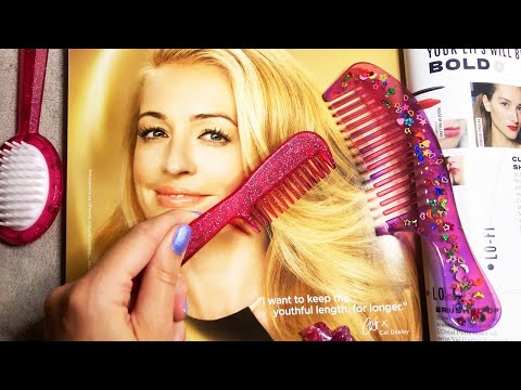 ASMR Combing Magazine Pages (Whispered)