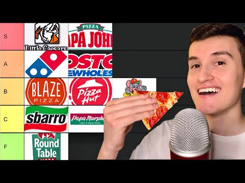 ASMR Pizza Tier List & Pizza Eating Mukbang 🍕