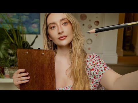 ASMR | 1 Hour of Personal Attention Roleplay🌛 (cranial nerve, sketching you, makeup, scalp massage)