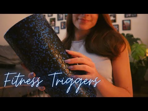 ASMR | Fitness Triggers (Fabric Sounds, Tapping, ...)🏋️‍♀️🤸‍♀️
