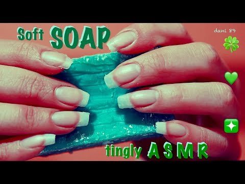 🍀 GREEN SOAP for S. Patrick Day ! 🍀 SO TINGLY ASMR!!! 💚💚💚 Perfect for relaxation! 😴