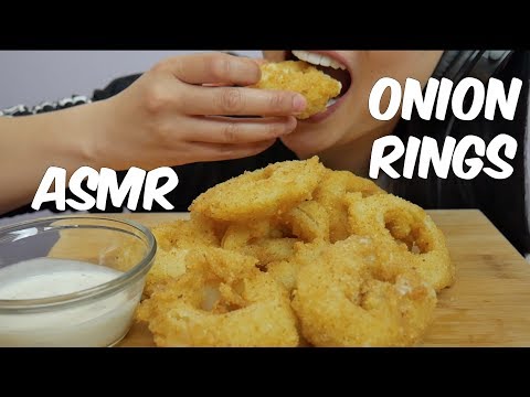 ASMR Onion Rings stuffed MOZZARELLA CHEESE (EXTREME CRUNCH EATING SOUNDS) No Talking | SAS-ASMR