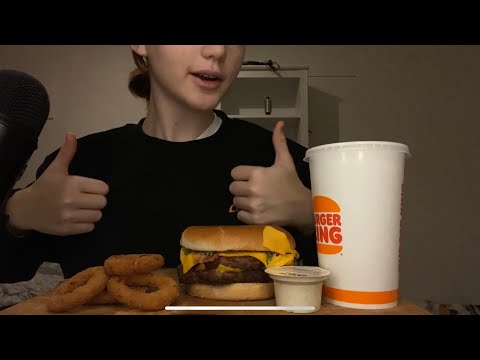 [ASMR] Eating Burger King🍔 *CRISPY*
