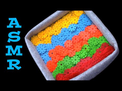 ASMR: Sorting and counting colored discs. Soft spoken.