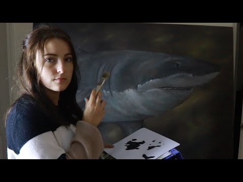 Painting ASMR | Painting the sides of a canvas