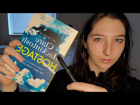 ASMR book sounds | soft spoken | tingly tapping, scratching & letter tracing