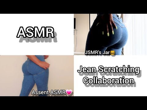 [ASMR] Tingliest Jean Scratching Collaboration With Assent ASMR 💅🏾👖[No Talking After Intro]