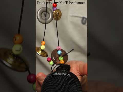 ASMR Clinking Buttons and Beads #short