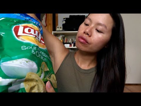 ASMR Drinking Chips + Eating Soda, cuz what else is there to do. CRUNCHY EATING SOUNDS