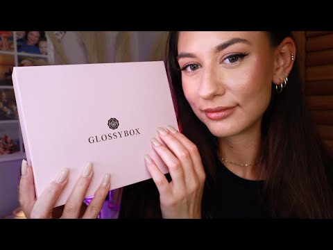 ASMR Glossybox Unboxing March 2022 ~ tapping & whispering