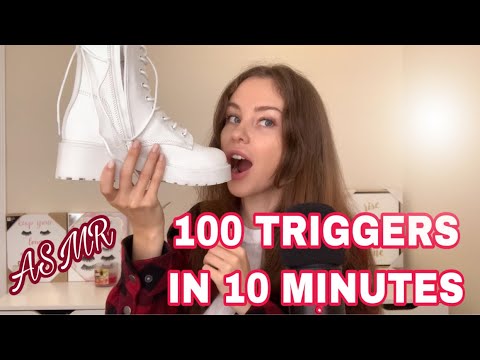 ASMR | 100 TRIGGERS IN 10 minutes