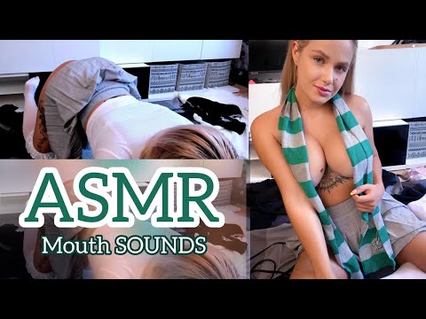 HOT ASMR ROLEPLAY - NICE STROKES FROM YOUR BAD Sizerin girlfriend | Licking 👅 & Kissing 👄